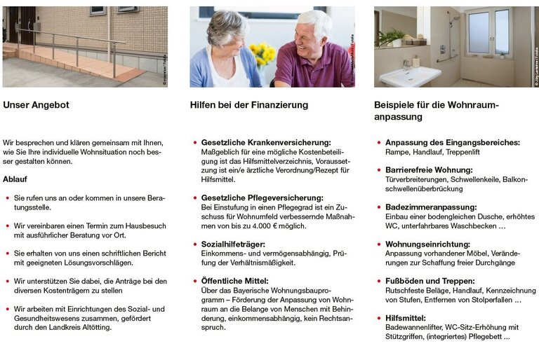 Wohnberatung zur Wohnraumanpassung für Senioren und Menschen mit Einschränkung