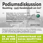 Podiumsdiskussion "Neuötting - noch Handelsstadt am Inn?"