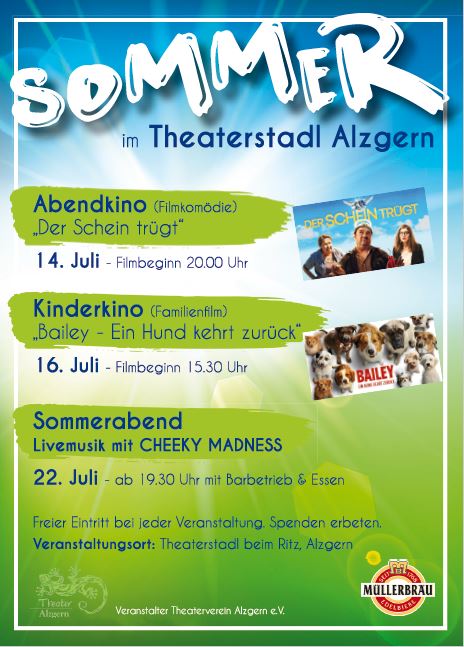 Sommer im Theaterstadl Alzgern - Abendkino